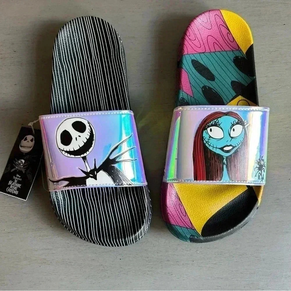 ground up Shoes - Nightmare Before Christmas Disney Slides Women Sz 7 Jack & Sally Ground Up NEW